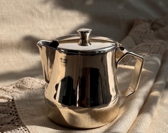 Service à Café Alpadur 100 En Métal Argenté - Cafetière, Théière, Sucrier Et Pot à Lait