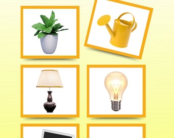 Carte Montessori "What Goes Together" (associazioni trovate a casa)