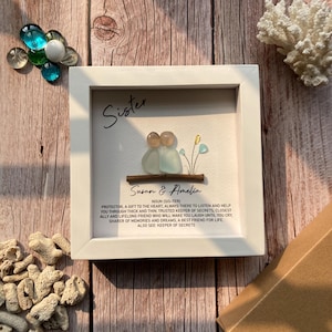 Personalized Sister Pebble Art, Custom Bestie Decor, Birthday Gift for Friend, Bestie Gifts, Best Friend Gifts, Friendship Gifts