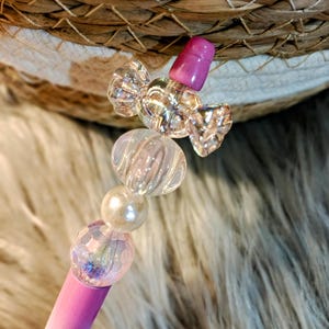 Beaded pens, focal bead pens, silicone beaded pens, crystal candy