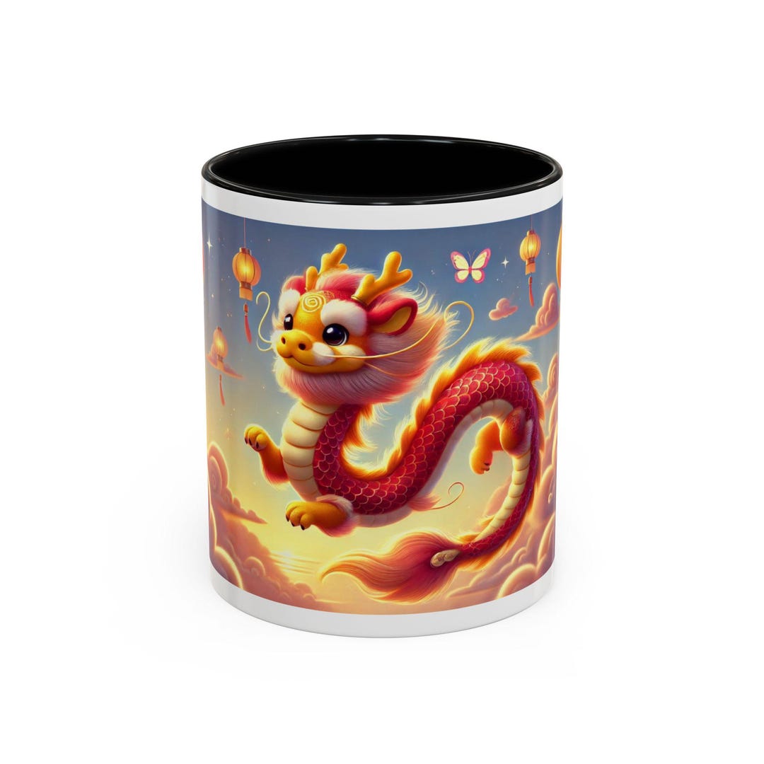 The Cute Dragon Coffee Mug 11, 15oz - Etsy