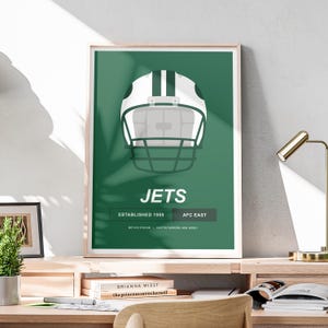 Minimalist New York Jets Helmet Poster, NFL Poster, New York Jets Poster, Office Wall Art, Minimalist Poster Download