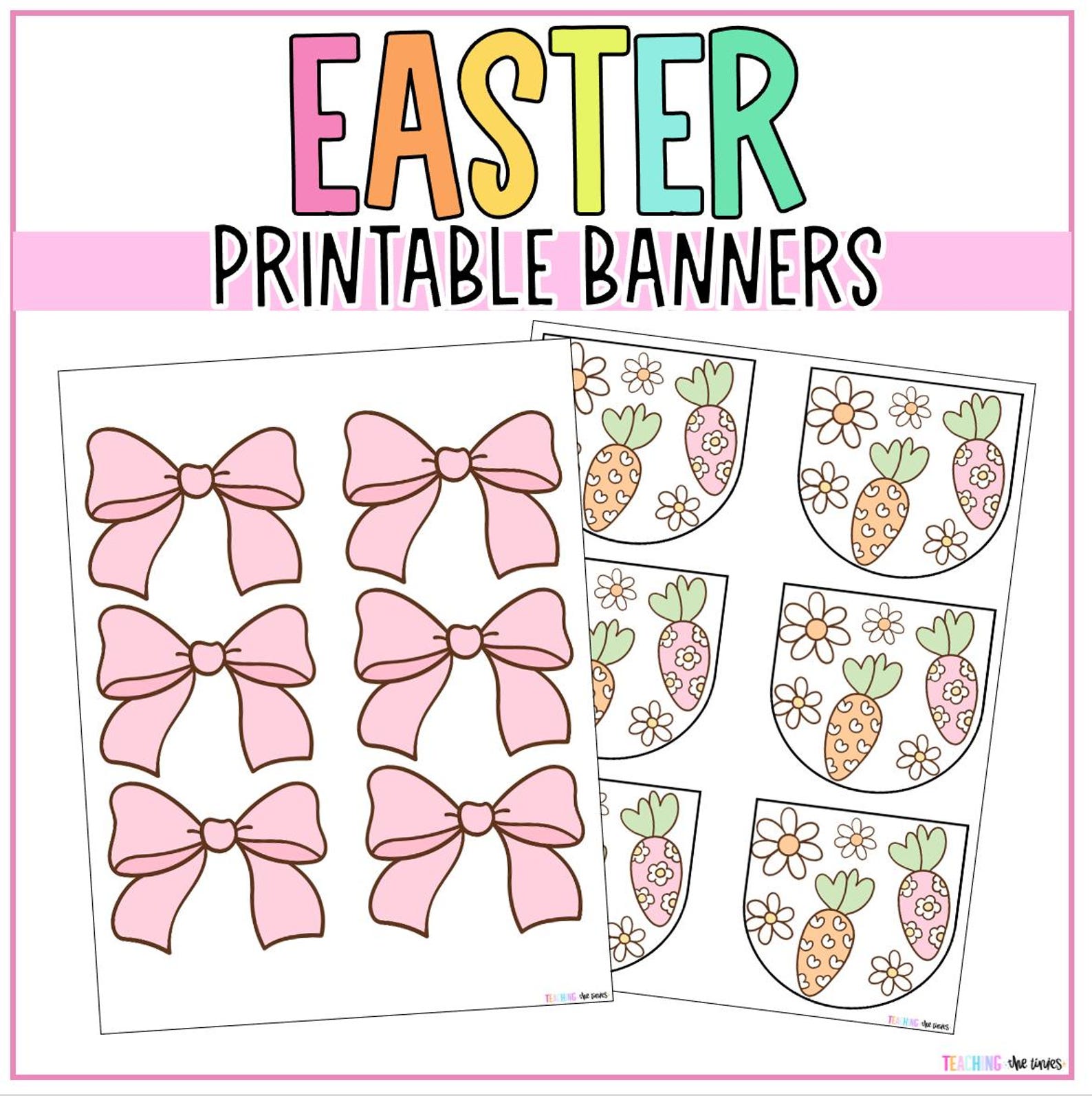 Easter Themed Bulletin Board Kit | Cutesy Classroom Spring Decor ...