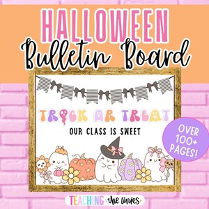 Halloween Bulletin Board Kit for Teachers Printable Fall Themed Classroom Decor Posters Elementary School October Teaching Resources