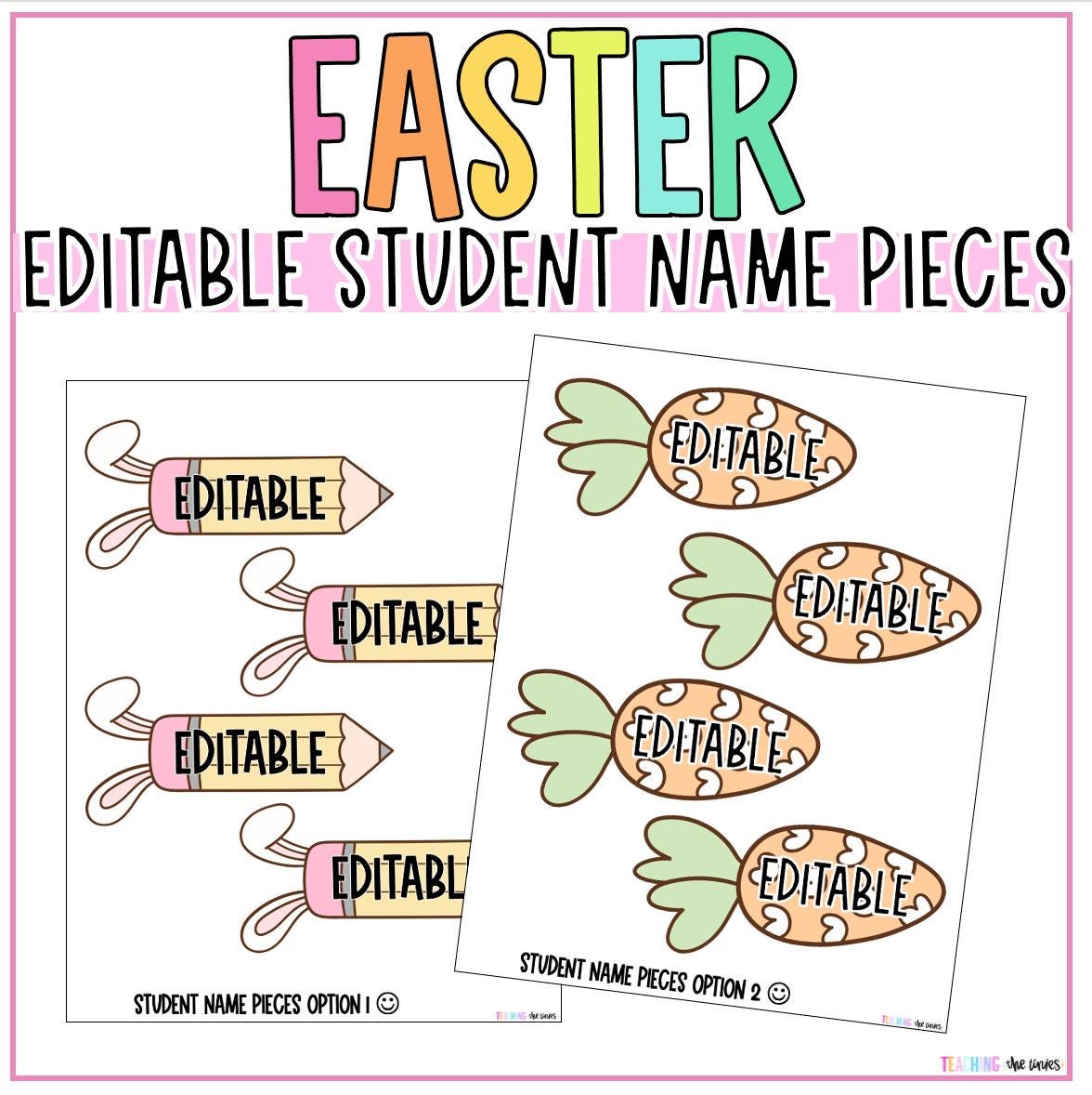 Easter Themed Bulletin Board Kit | Cutesy Classroom Spring Decor ...
