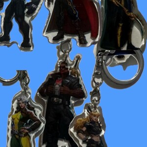 Marvel Rivals Keychain Loki, Venom, Magik, Doctor Strange, Blade, Rogue