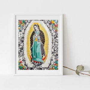 La Guadalupana | Digital Download Art | Printable Art | Portrait Art | Printable Wall Art | Printable