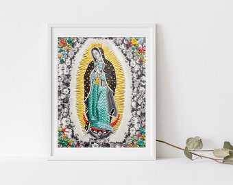 La Guadalupana | Digital Download Art | Printable Art | Portrait Art | Printable Wall Art | Printable