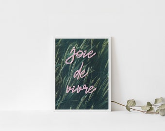 Joie De Vivre | Digital Download Art | Printable Art | Portrait Art | Printable Wall Art | Printable