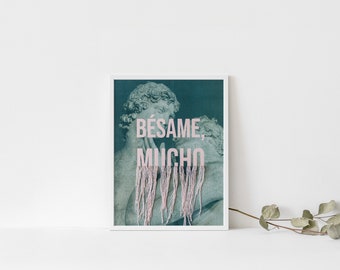 Besame Mucho | Digital Download Art | Printable Art | Portrait Art | Printable Wall Art | Printable
