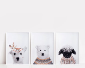 SET OF 3 DOGS | Digital Download | Pet Portrait | Printable Art | Portrait Art | Printable Wall Art | Printable