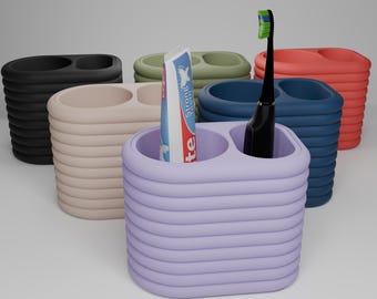 Bath Organizer Caddy - Toothbrush Holder - Bath accessories - Desk Organizer - Modern - Minimalist - Office Organizer - Gift For Husband