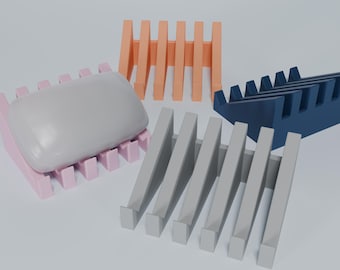 Draining Soap Dish - Bar Soap Holder - Sponge Holder - Bathroom Accessories - Soap Tray - Sink Tray - Minimalist Home - Modern Bathroom