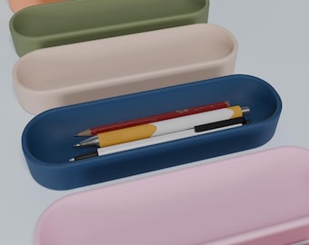 Pen Holder - Pen Holder For Desk - Pen Tray - Pencil Tray - Desk Organizer - Office Decor - Minimalist - Modern - Desk