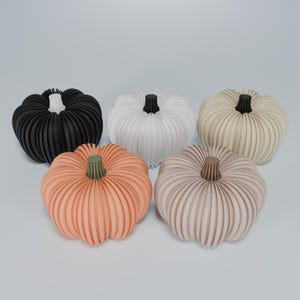 Modern Autumn Decor - 3D Printed Pumpkin - Fall Decor - Minimalist Pumpkins - Halloween Party Decor - Pumpkin decoration - Farmhouse Fall