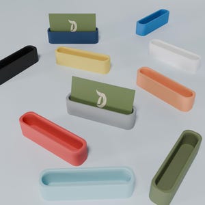 Business Card Holder - Business Card Holder for Desk - Business Card Display - Office Desk Organizer - Minimalist - Modern