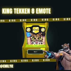 King Tekken 8 Emote and Digital Sticker | Discord | Twitch