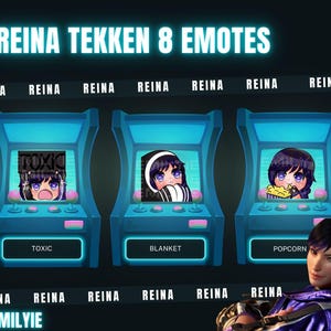 Reina Tekken 8 Emotes and Digital Stickers | Discord | Twitch