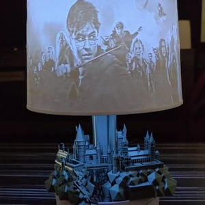 Harry Potter-lampa med LED RGB-belysning och fjärrkontroll