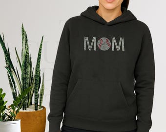 Cheer strass-sweater: sprankelende honkbalmoeder, verjaardagscadeau bling game-dag