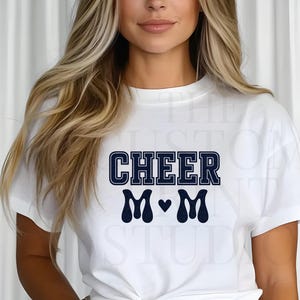 Cheer Mom Black Glitter T-Shirt – Sparkly Cheerleader Tee, Bling Gift Idea Coaches & Moms, Glitter Gift for her, Dance Spirit Squad Apparel