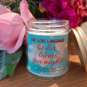 Couples Candle, Spa Nights, Scented Candle, 9oz.
