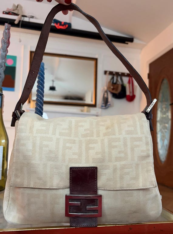 Authentic Fendi Zucca Mamma Baguette Shoulder Bag - Etsy display picture 1