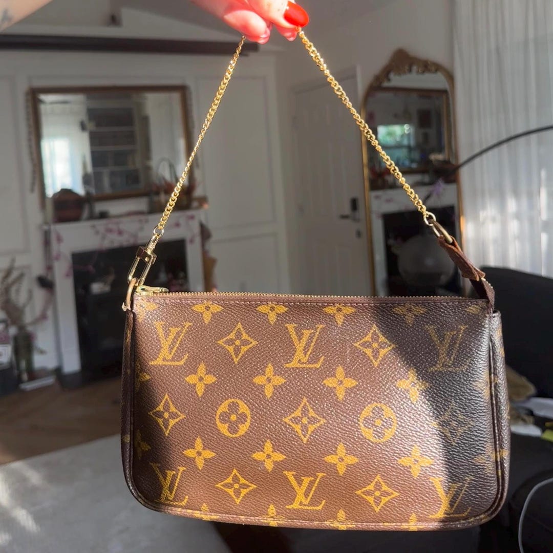 Authentic Louis Vuitton Pochette Shoulder Bag Made in France