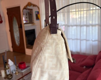Authentic Fendi Zucca Mamma Baguette Shoulder Bag - Etsy