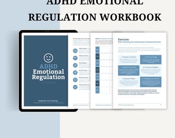 ADHD Emotional Regulation Workbook: Printable Coping Strategies (Digital Download)