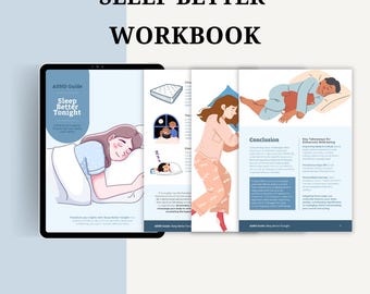 Guia para dormir melhor: planilhas de terapia e diário do sono (download digital para impressão)