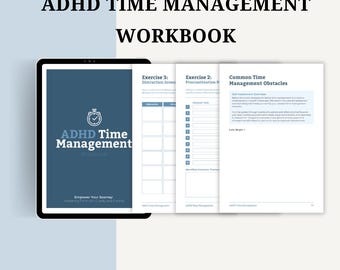 ADHD Goal Setting Workbook: Printable Coaching Tools (Digital Download)