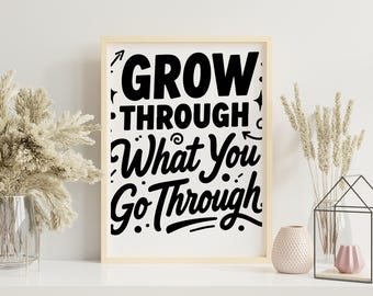 Muurkunstcitaat motiverende canvas shopper minimale typografiekunst voor modern interieur