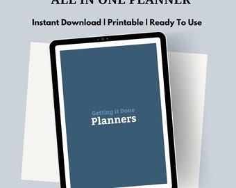 ADHD Planner Bundle: All-in-One Printable Life Planner (PDF Download)
