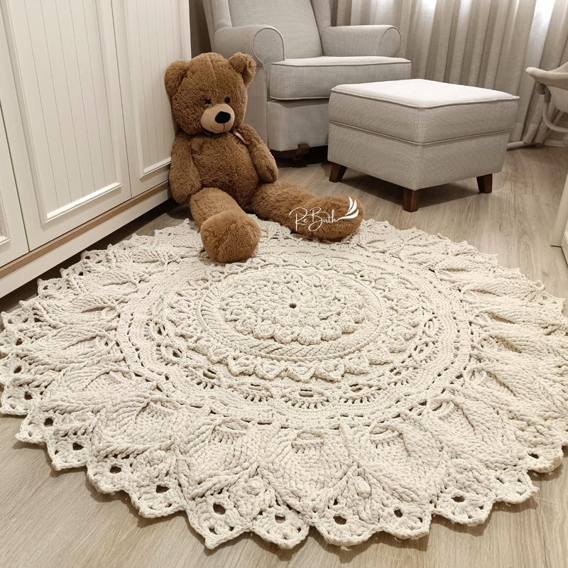 Large Round Rug Etsy Large round rug etsy