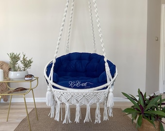 Makramee Runder Hängestuhl: Indoor Outdoor Swing Set