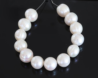 Freshwater Pearl beads, 9-11mm, 5" strand, 13 beads
