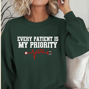 Nurse Sweatshirt, Gifted Nursing Sweatshirts, Nursing Student Gift, RN Graduation Gift, Nurse Sweatshirt, Registered Nurse, Mothers Day GIft
