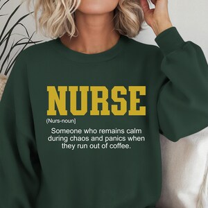 Nurse Sweatshirt, Gifted Nursing Sweatshirts, Nursing Student Gift, RN Graduation Gift, Nurse Sweatshirt, Registered Nurse, Mothers Day GIft