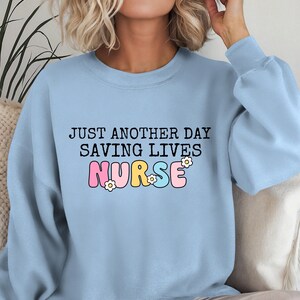 Nurse Sweatshirt, Gifted Nursing Sweatshirts, Nursing Student Gift, RN Graduation Gift, Nurse Sweatshirt, Registered Nurse, Mothers Day GIft