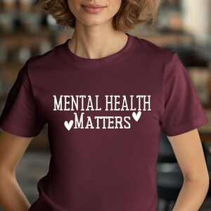 Mental Health Matters Shirt, Self Care, Women Mental Health, Anxiety Shirt, Motivational Shirt, Therapist Shirt, Psychologist Tshirt