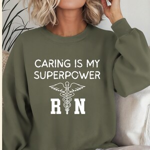 Nurse Sweatshirt, Gifted Nursing Sweatshirts, Nursing Student Gift, RN Graduation Gift, Nurse Sweatshirt, Registered Nurse, Mothers Day GIft