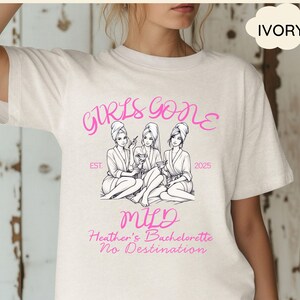 Comfort Colors Girls Gone Mild Bachelorette party shirts, Spa Bachelorette, Bachelorette Personalized Gift, Bach Bridesmaids gift