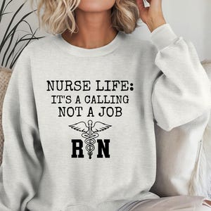 Nurse Sweatshirt, Gifted Nursing Sweatshirts, Nursing Student Gift, RN Graduation Gift, Nurse Sweatshirt, Registered Nurse, Mothers Day GIft