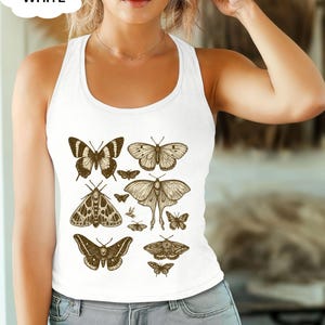 Camiseta vintage con mariposas y polillas, camiseta Comfort Colors® de estética Cottagecore, camiseta Cottagecore, camiseta estética, camiseta Cottagecore