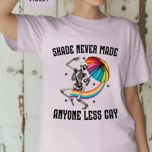 Comfort Colors®  Pride Shirt, Rainbow Shirt, LGBTQ Shirt, Embroidered Pride Shirt, Gay Shirt, Transgender Shirt, Human Rights Shirt, LGBTQ+