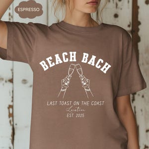 Beach Bachelorette Party Shirts, Last Toast on the Coast, Custom Bachelorette Shirts, Personalized Luxury Bachelorette, Social Club Bach