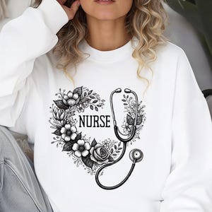 Nurse Sweatshirt, Gifted Nursing Sweatshirts, Nursing Student Gift, RN Graduation Gift, Nurse Sweatshirt, Registered Nurse, Mothers Day GIft
