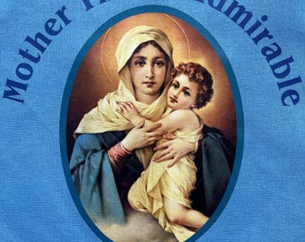 Borsa in cotone "Madre di Schoenstatt tre volte ammirevole"