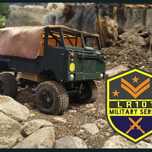 Scx24 LR101 military vehicle 3d printed n high-quality